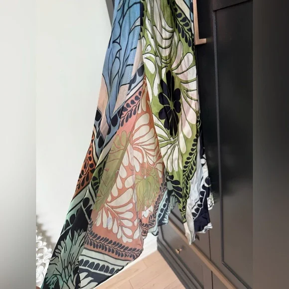 ZARA NWT Multicolor Halter Maxi Dress • L - Picture 5 of 11